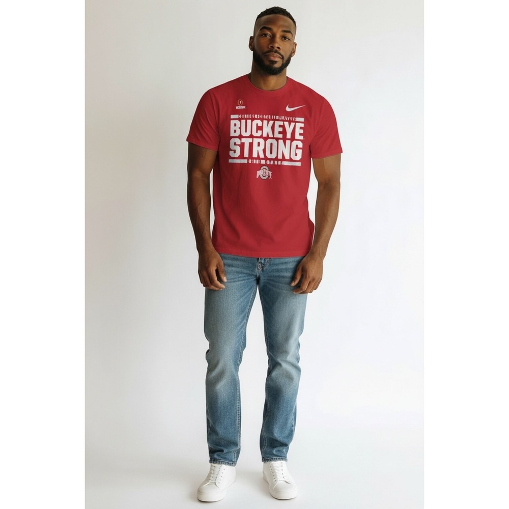 Nike Ohio State Buckeyes‎ College Football Playoff TShirt Large "Buckeye Strong"
